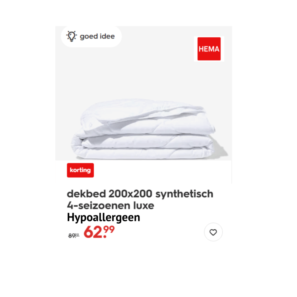 Hooikoorts hypoallergeen dekbed